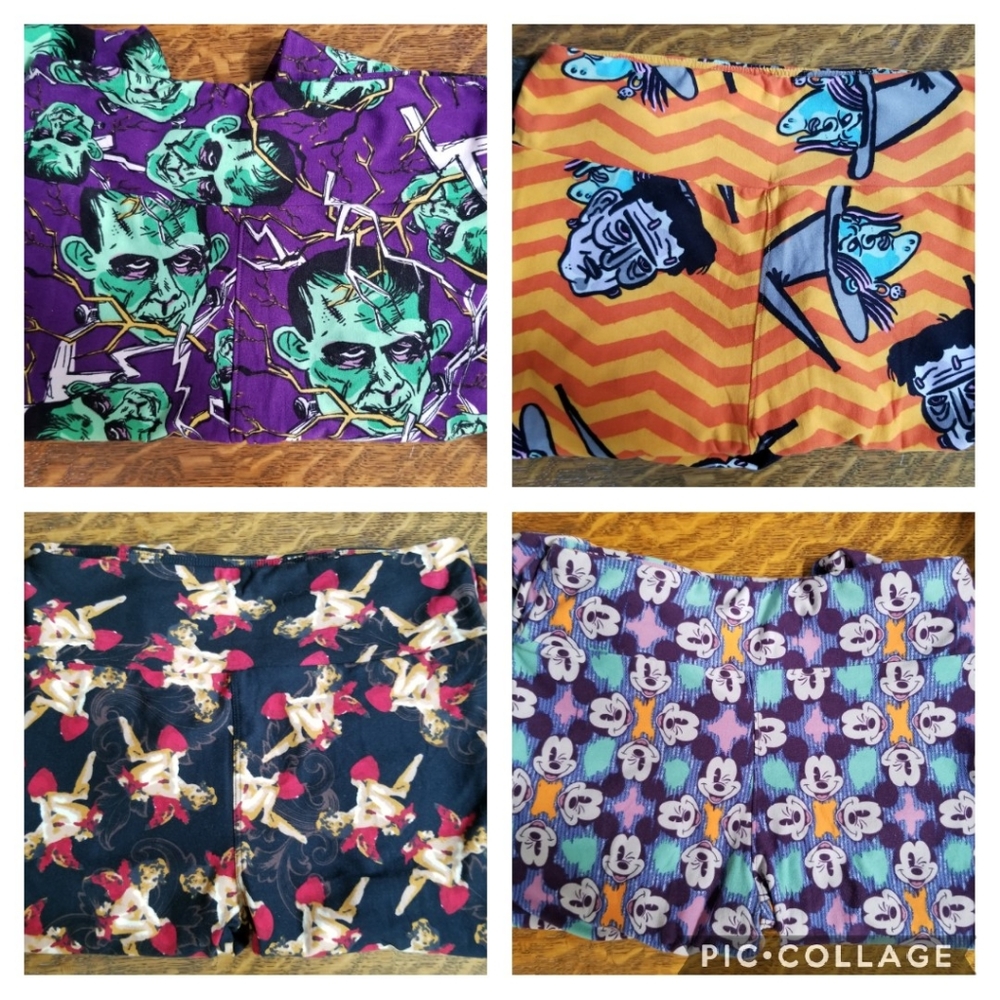 LuLa Roe Set of 4 Character One Size Leggings